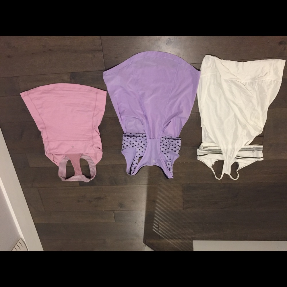 3 size 8 lululemon tops